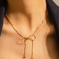 Wildrose 18K Non-Tarnish Bow Chain Necklace: Yellow Gold - The Mustard Seed Collection, The Seed