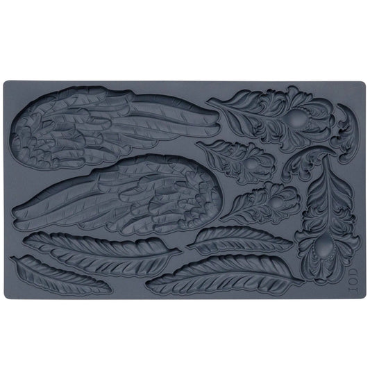 Wings & Feathers 6X10 IOD Mould - The Mustard Seed Collection, The Seed