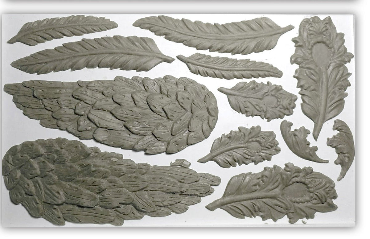 Wings & Feathers 6X10 IOD Mould - The Mustard Seed Collection, The Seed