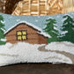 Winter Hook Pillow Cabin