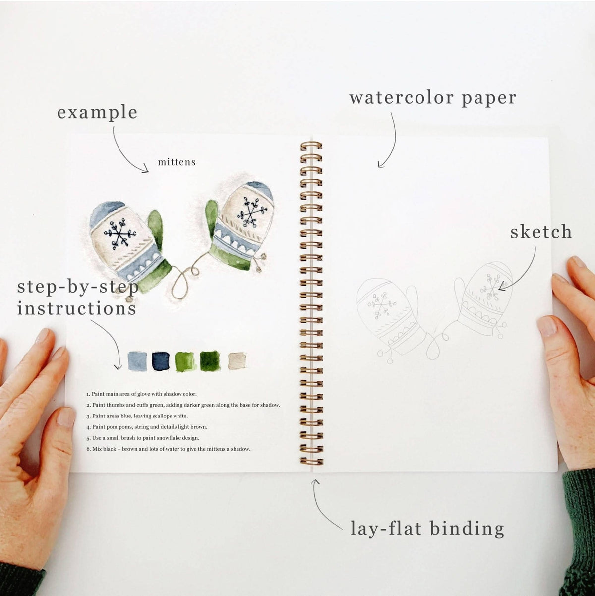 Winter watercolor workbookWorkshop