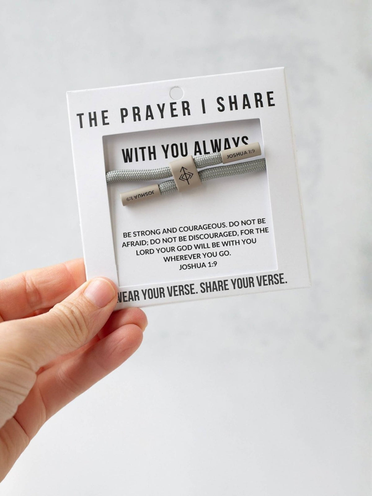 WITH YOU ALWAYS Christian Cord Bracelet, Team Gifts The Prayer I Share