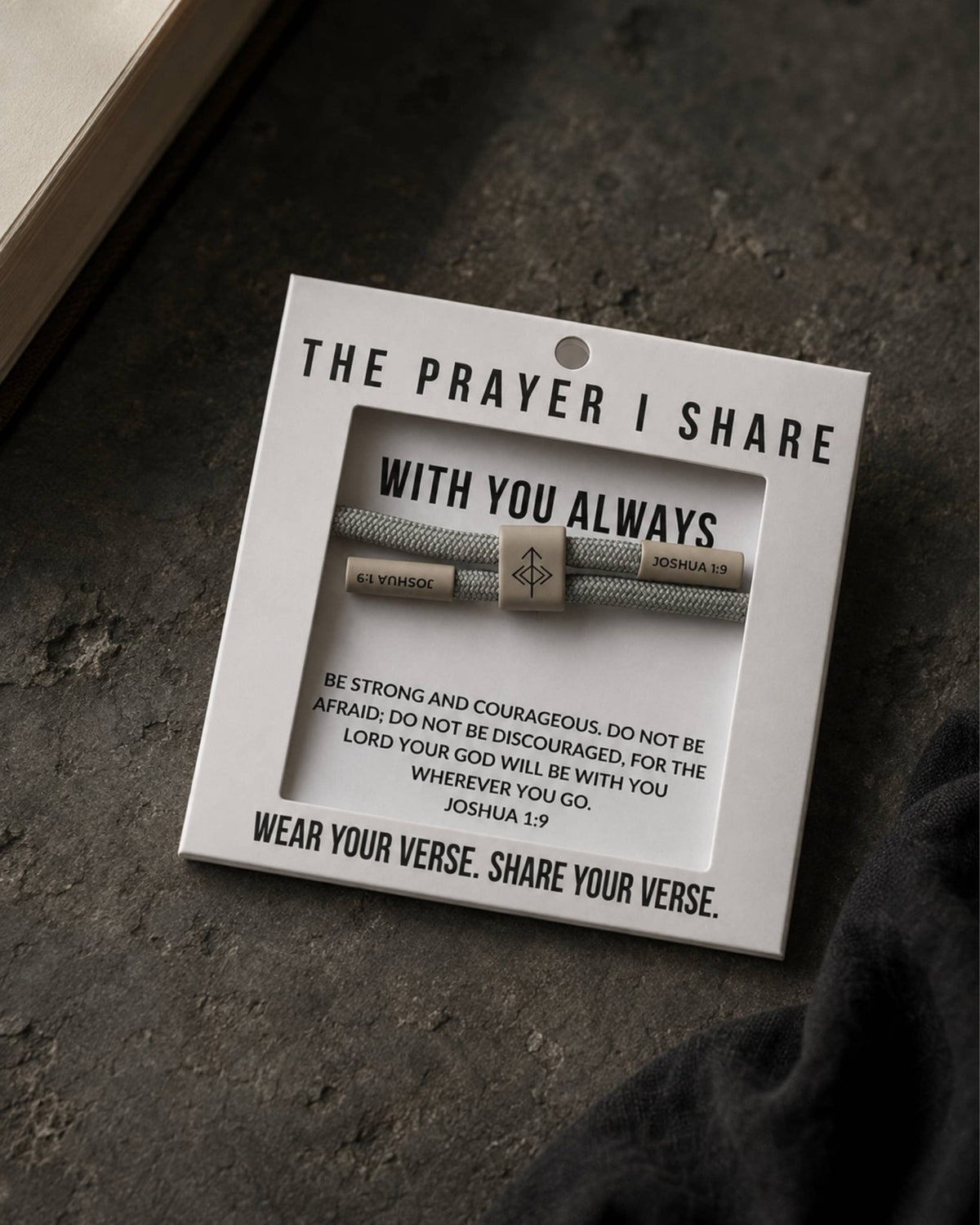WITH YOU ALWAYS Christian Cord Bracelet, Team Gifts The Prayer I Share