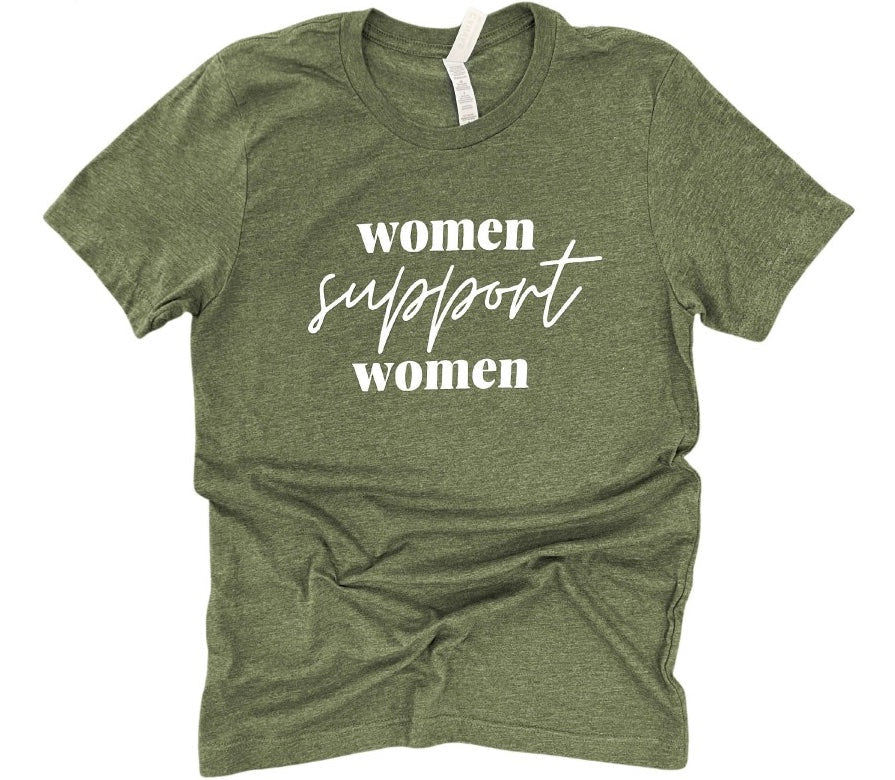 Women Support Women Green Tee