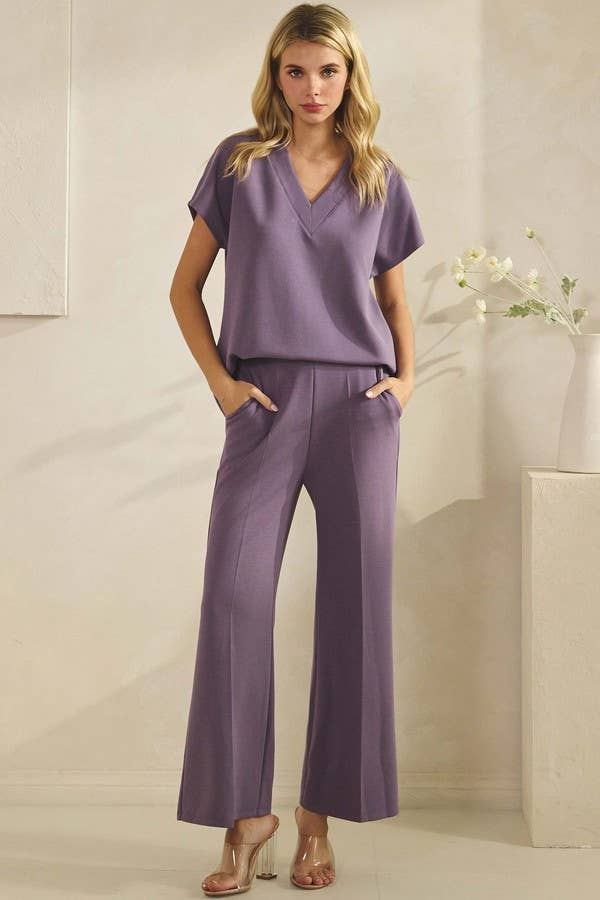 Women's Thin Modal Shirt: Dusty Purple - The Mustard Seed Collection, The Seed