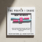 WON'T BE MOVED Christian Cord Bracelet, Bible Verse Gift The Prayer I Share