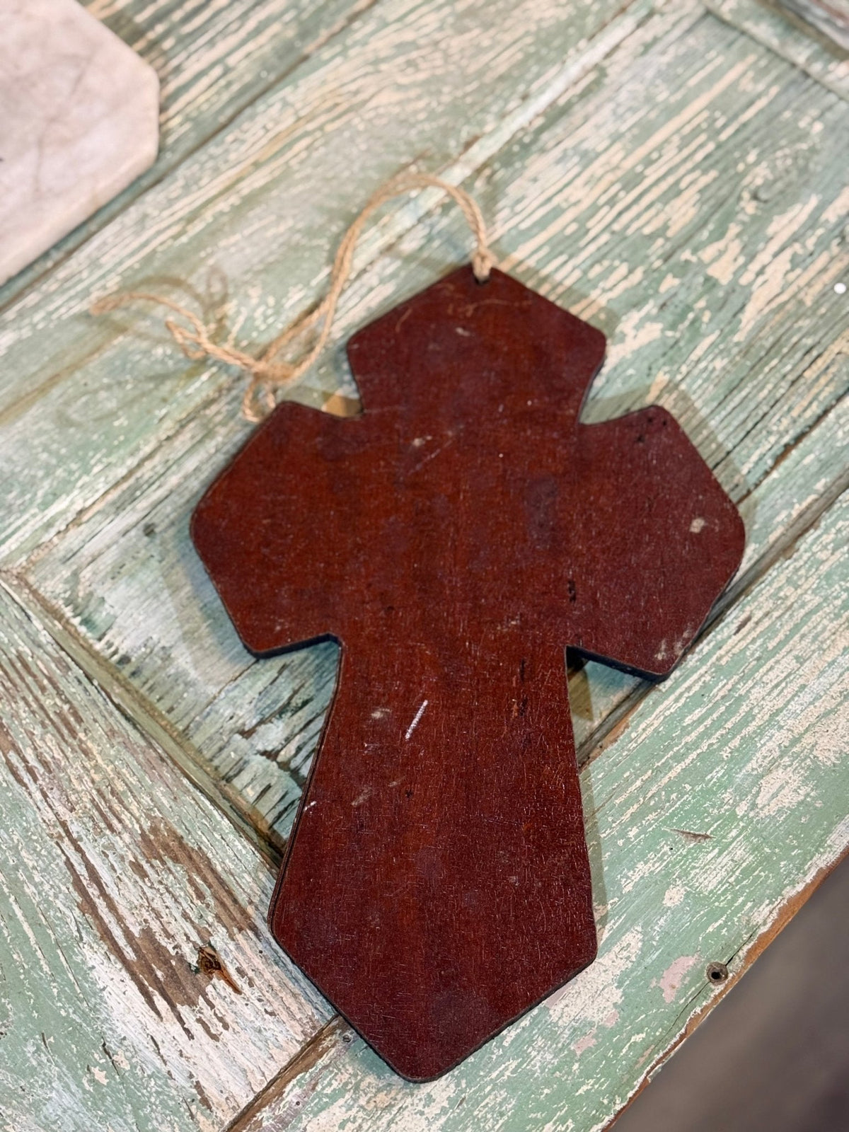 Wooden Cross made from Player Piano Wood - The Mustard Seed Collection, The Seed
