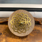 Wooden Knob With Metal Inlay