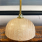 Wooden Knob With Metal Inlay