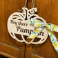 Wooden Pumpkin Door Hanger