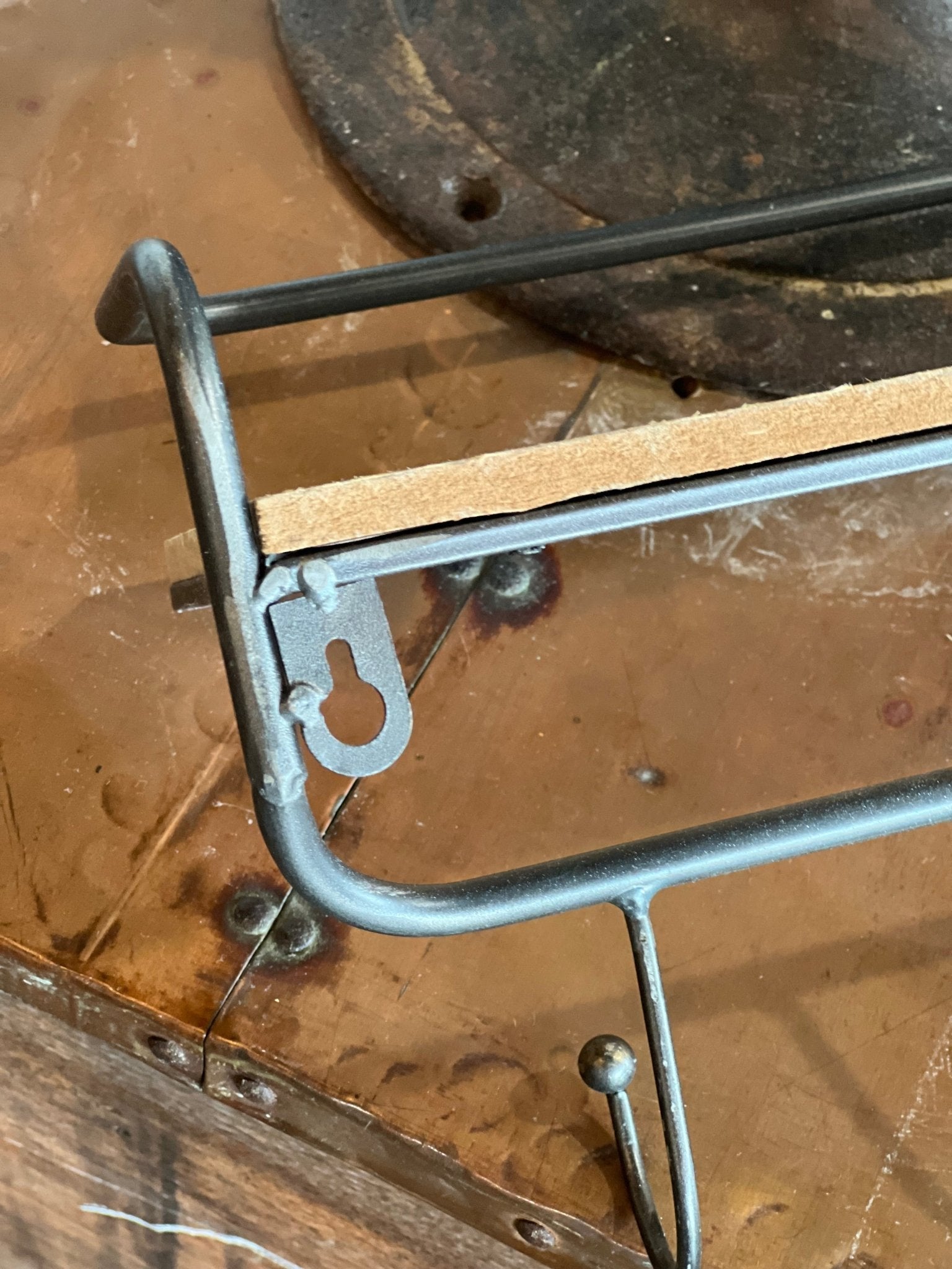 Wooden Shelf With Hooks 