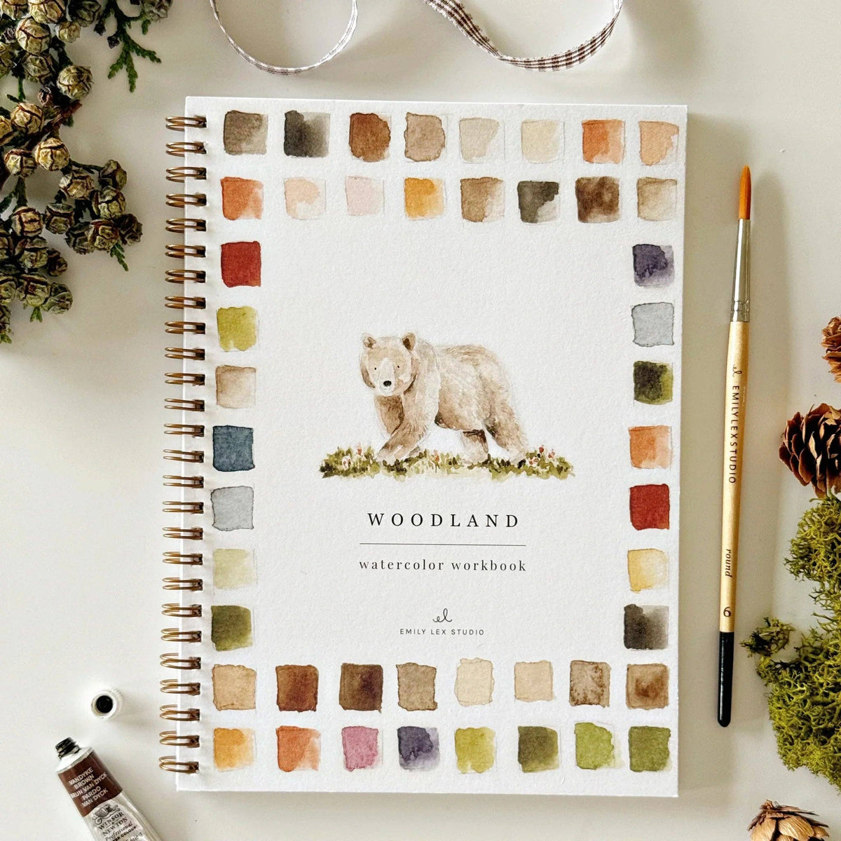 Woodland watercolor workbookcraft