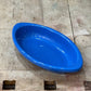 World Ceramic Cobalt Blue Oval Side Dish (1.5" x 7.25" x 4") 