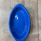 World Ceramic Cobalt Blue Oval Side Dish (1.5" x 7.25" x 4") 