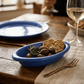 World Ceramic Cobalt Blue Oval Side Dish (1.5" x 7.25" x 4") 