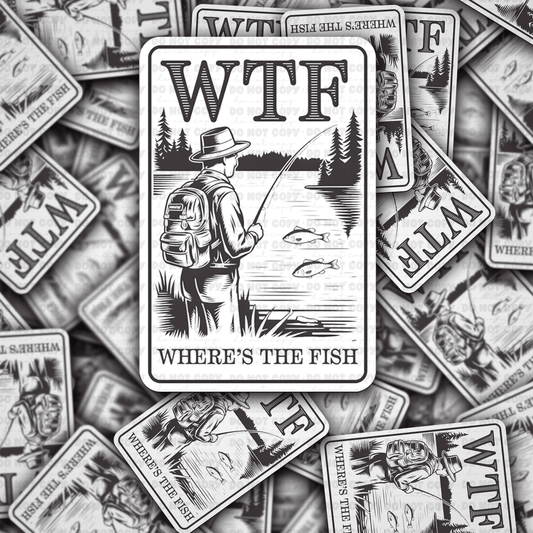 WTF Where's the fish sticker
