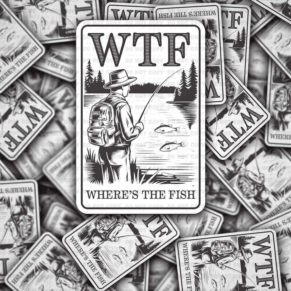 WTF Where's the fish sticker - The Mustard Seed Collection, The Seed