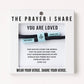 YOU ARE LOVED Christian Cord Bracelet, Faith Gifts The Prayer I Share