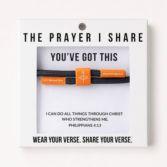 YOU'VE GOT THIS Christian Cord Bracelet, Athletes, Team Gift The Prayer I Share