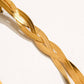 Zed 18K Gold Non-Tarnish Braided Tassel Earring: Yellow Gold - The Mustard Seed Collection, The Seed