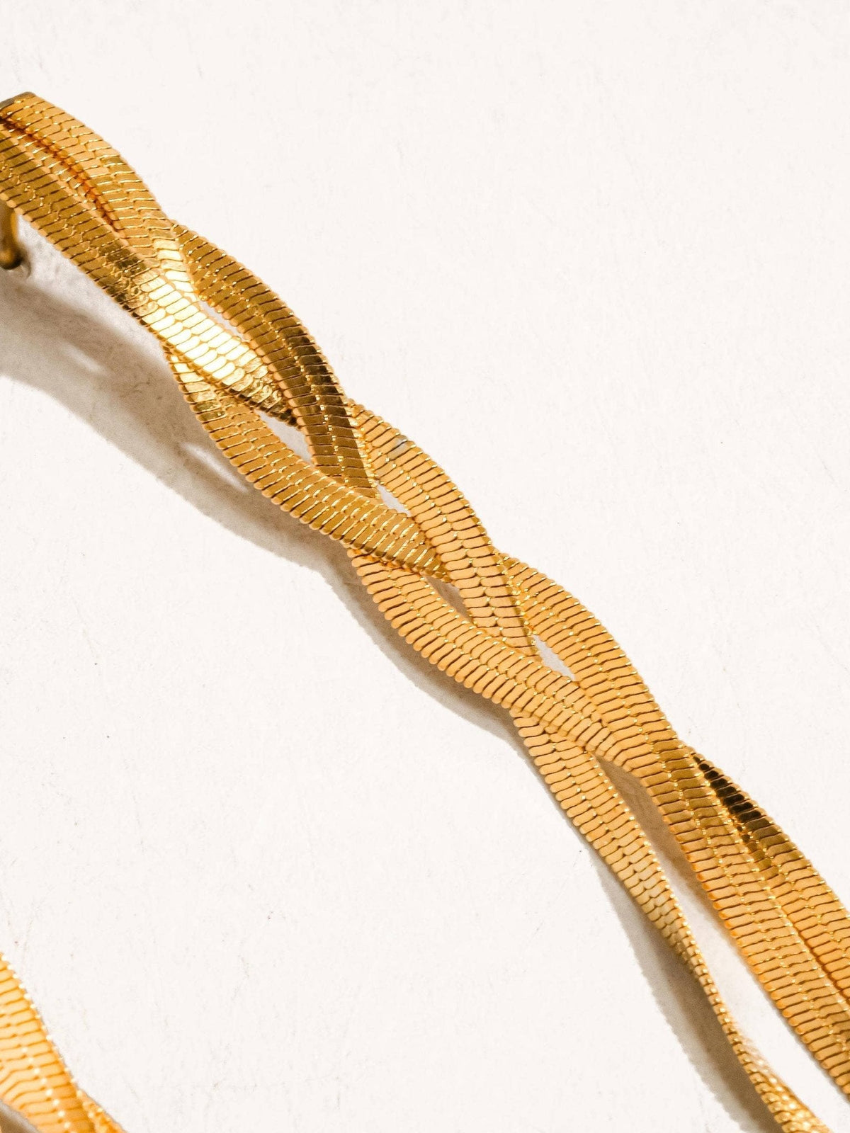 Zed 18K Gold Non-Tarnish Braided Tassel Earring: Yellow Gold - The Mustard Seed Collection, The Seed