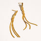 Zed 18K Gold Non-Tarnish Braided Tassel Earring: Yellow Gold - The Mustard Seed Collection, The Seed