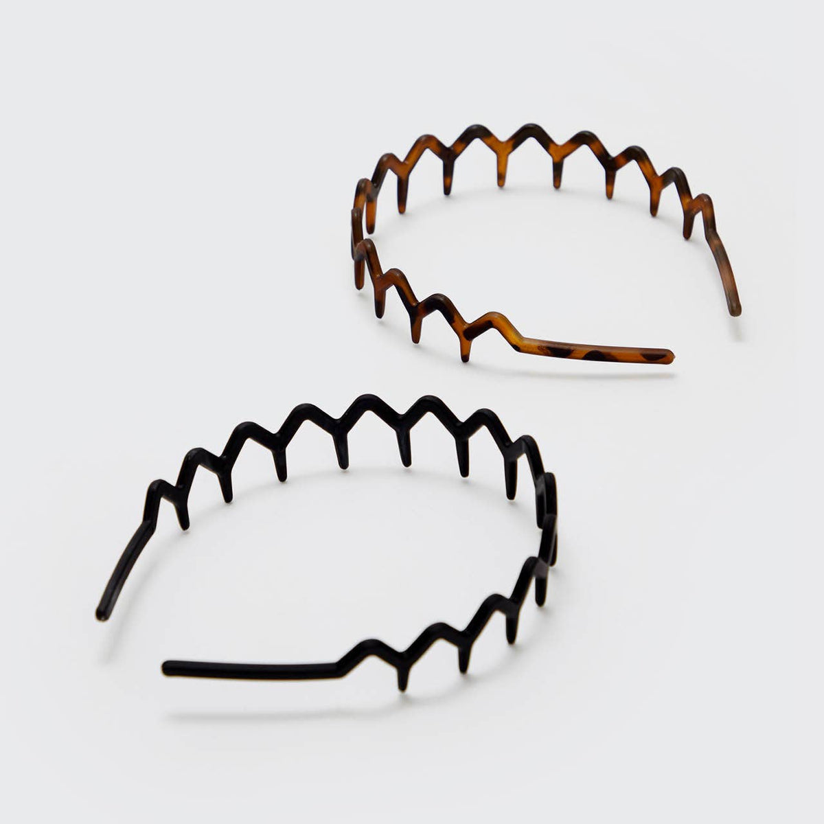 Zig Zag Headband 2pc - Black & Tort - The Mustard Seed Collection, The Seed