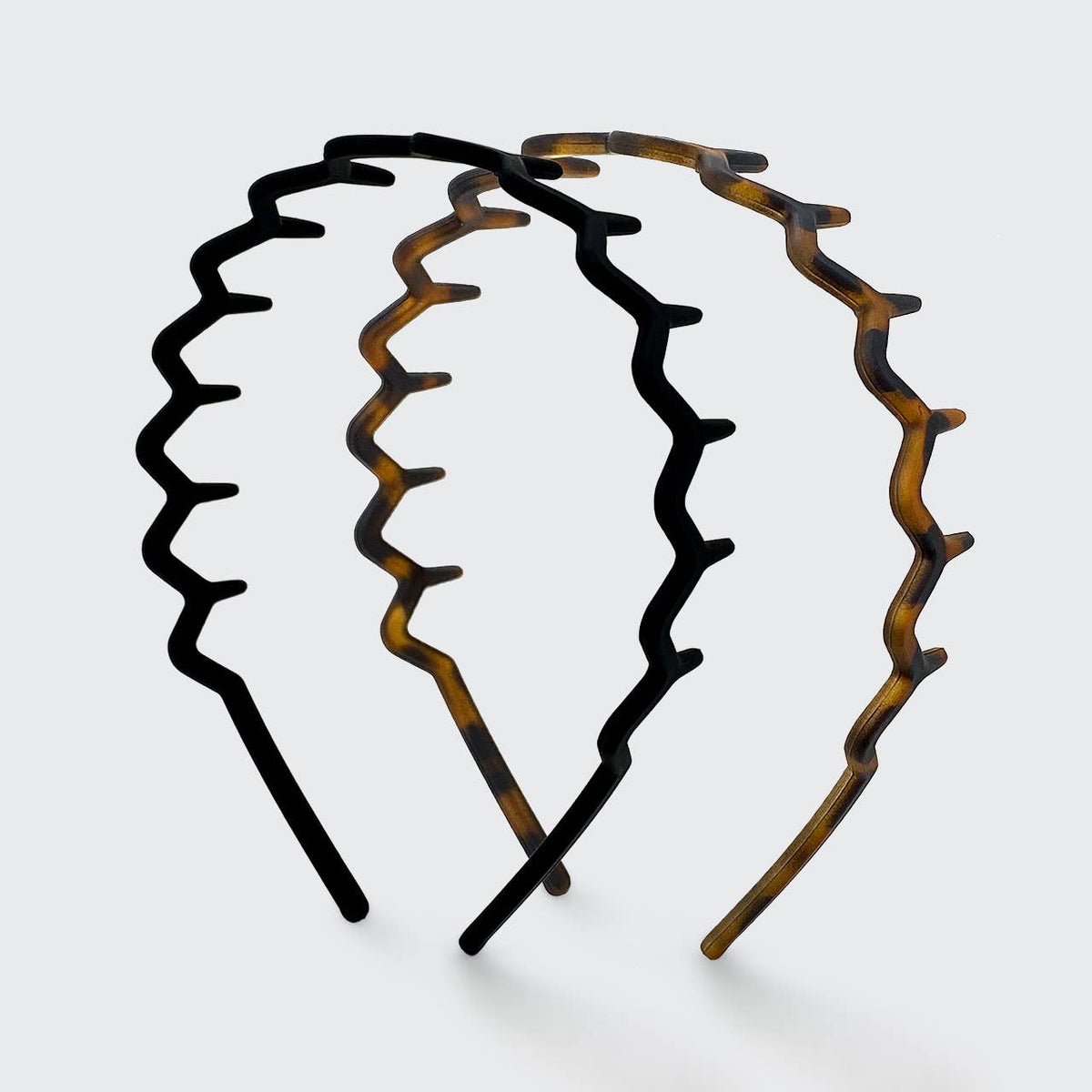 Zig Zag Headband 2pc - Black & Tort - The Mustard Seed Collection, The Seed