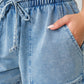 Zion Soft-Wash Stretch-Denim Utility Shorts: DISTRESSED DENIM / S:M:L (2:2:2) Mono B