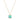 Dainty Chain Link Necklace With Semi-Precious Square Stone Pendant Judson