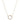 Chain Link Necklace Featuring Circular Cubic Zirconia Pendant Judson