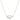 Dainty Chain Link Necklace Featuring Rhinestone Clip Pendant Judson