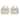Metal Chain Link Square Post Drop Earrings Featuring Inlayed Stud Accents Judson