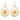 Resin Flower Teardrop Earrings Judson