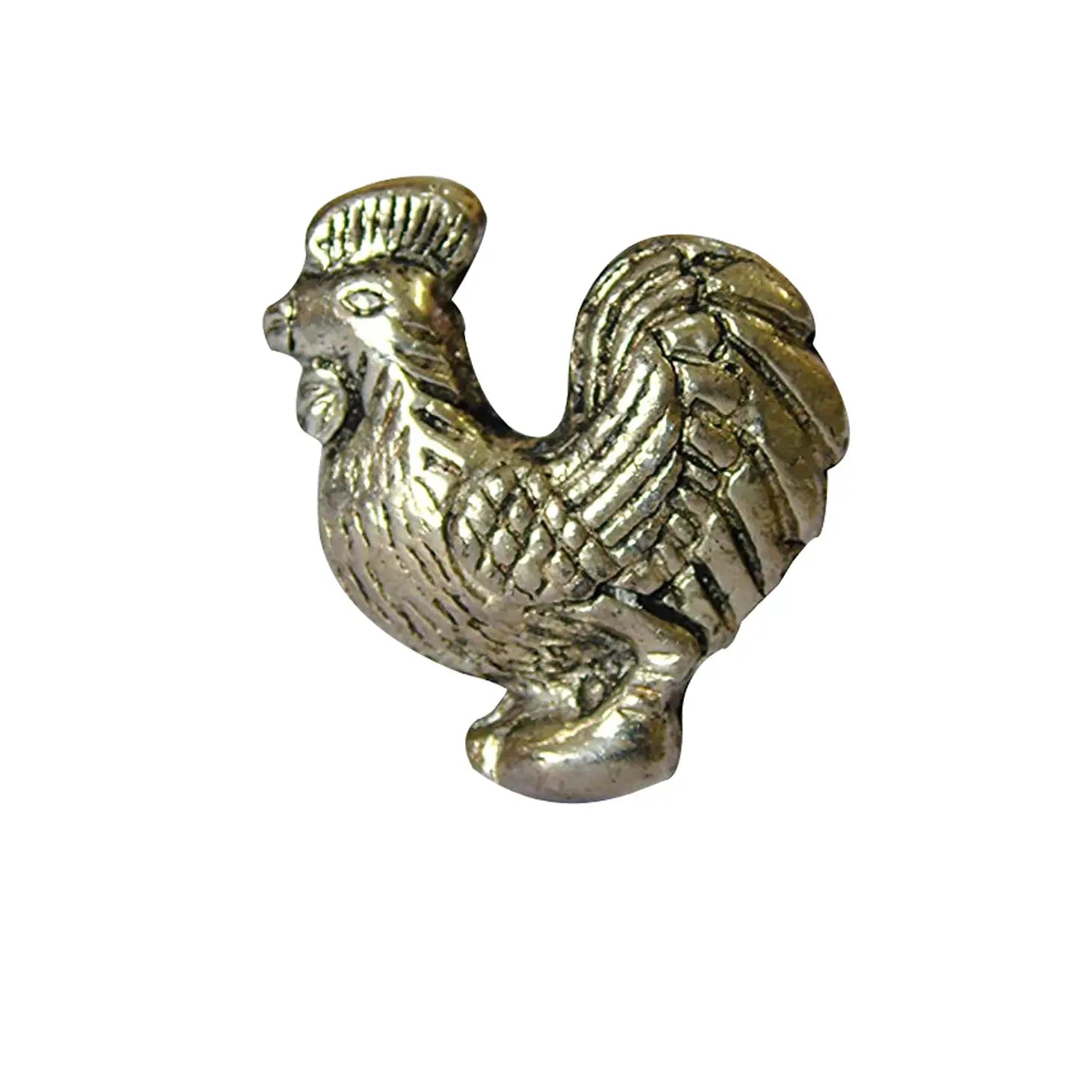 Metal Animal Knob Hen
