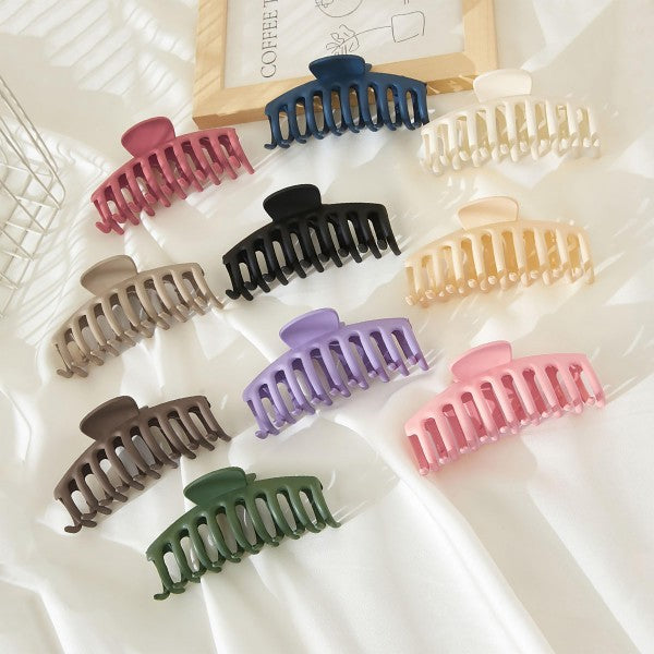Large Matte Hair Claw Clip