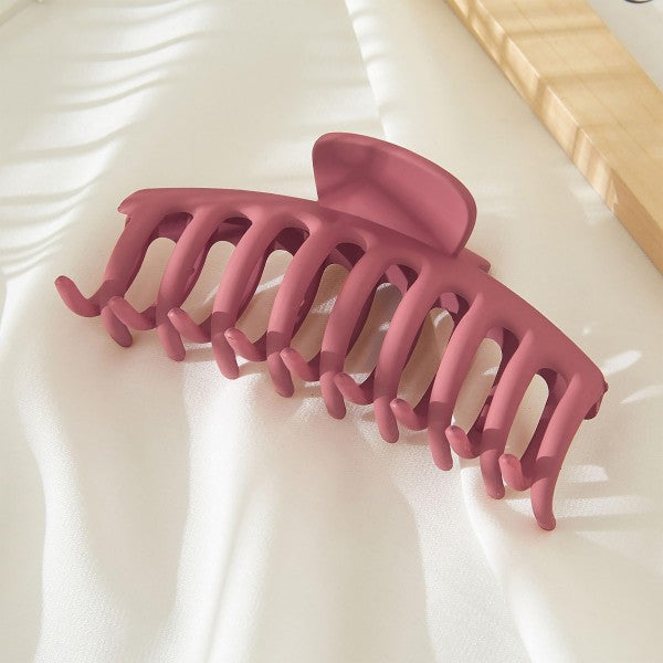 Large Matte Hair Claw Clip Rust