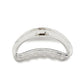 Frosted Half Moon Acrylic Claw Hair Clip Clear