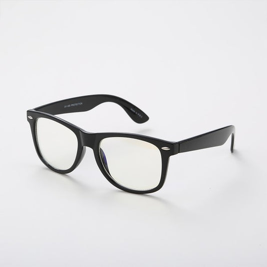 Simple Frame Blue Light Computer Glasses Black