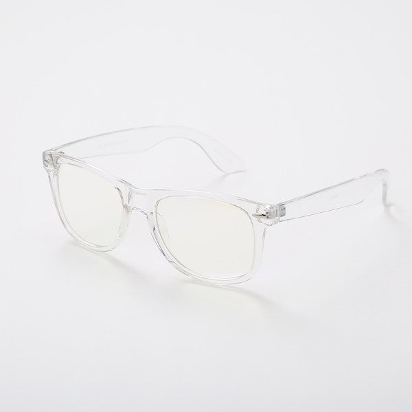 Simple Frame Blue Light Computer Glasses Clear