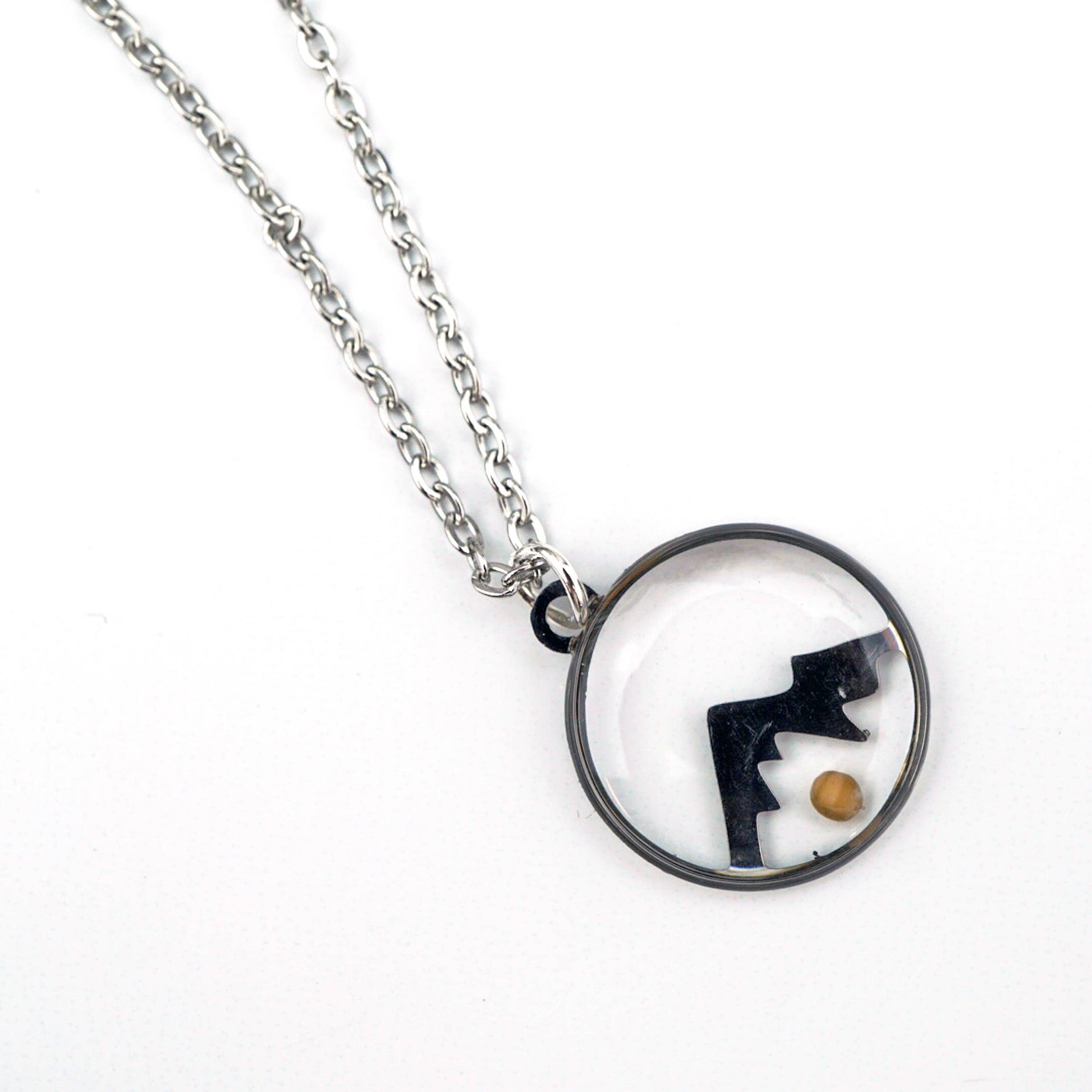 Tiny Mountain Mustard Seed Gold Plated Necklace