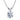 18k White Gold Plated 2.00 CT Diamond Created Necklace Faire