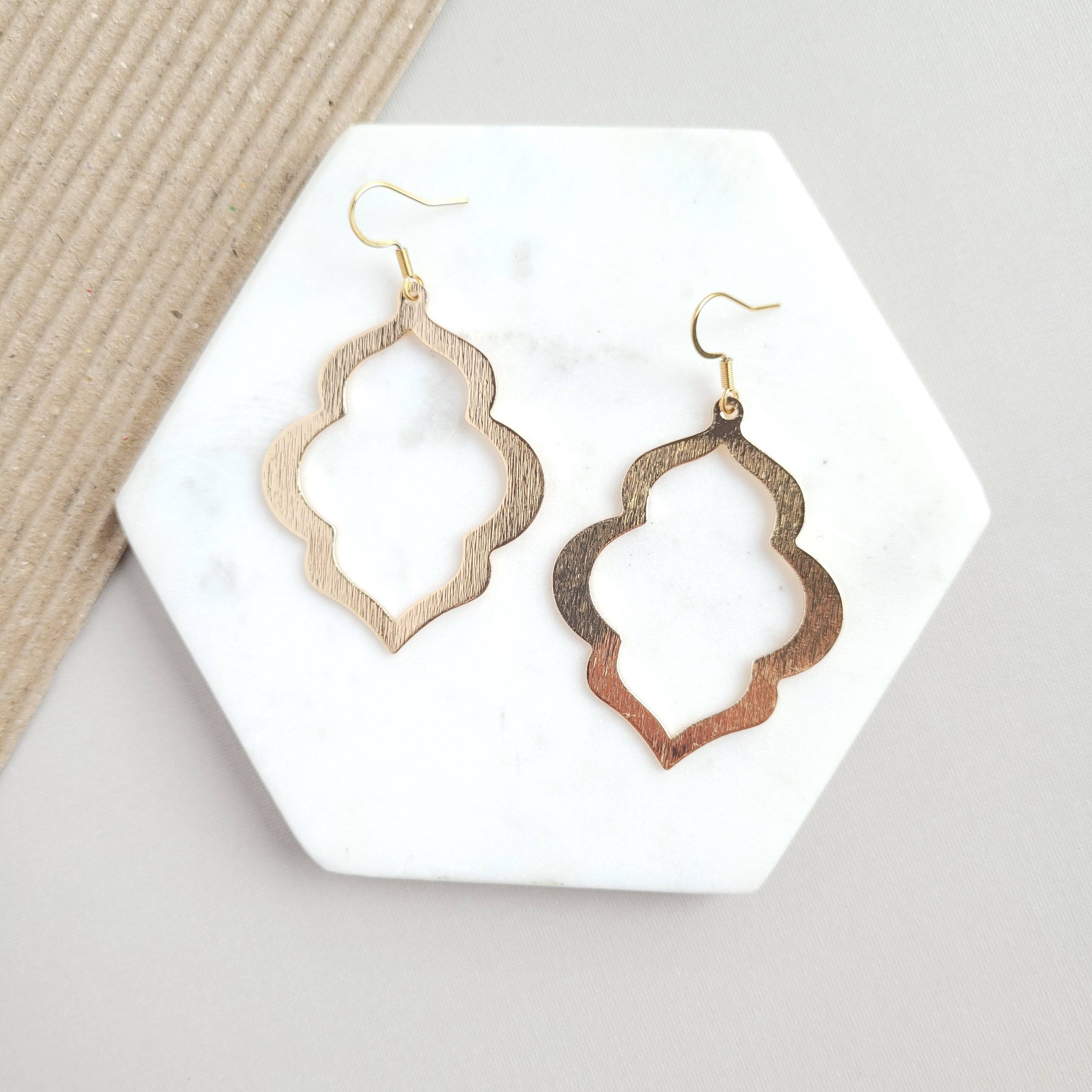 Talia Earrings - Gold / Brass Lightweight Earring Spiffy & Splendid