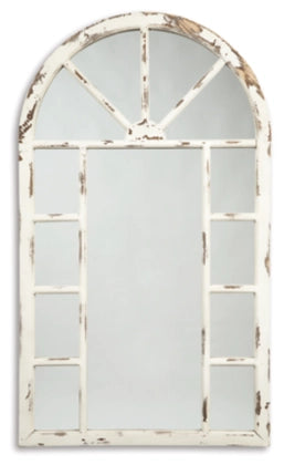 NEW! White Shabby Arch Mirror