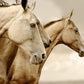 A1 Sepia Horses Mint Decoupage Paper