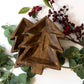 Christmas Tree Wood Dough Bowl