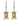 2.50 CT Genuine Citrine Baguette Gemstone Drop Earring Faire