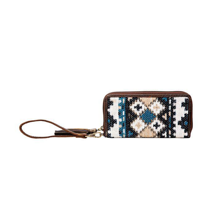 Myra Sand of Sea Woven Fabric Wallet