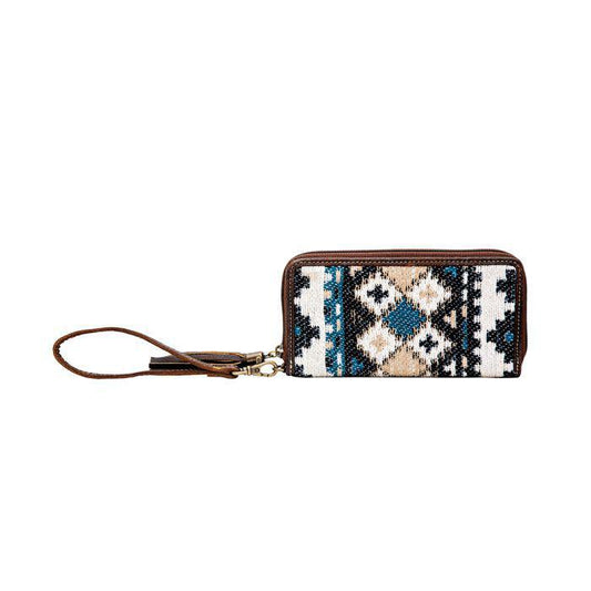Myra Sand of Sea Woven Fabric Wallet