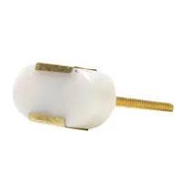 White Oval Marble Knob